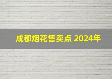 成都烟花售卖点 2024年